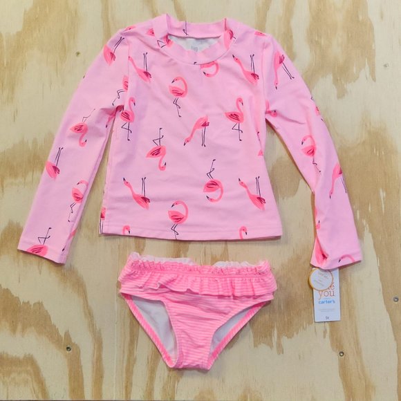 Carter's Swim Toddler Girls Pink Flamingo 2pc Swimsuit Poshmark